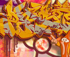 Titel: -- Zest -- , Graffiti-Style: Zest with comic character