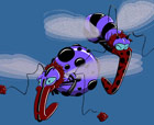 Titel: -- Mosquitos -- , Zwei Mcken im Comic-Stil
